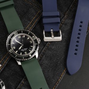 QX fancy goods high-quality Fluororubber strap 23mm wide 5 colors with Pin buckle YHR05