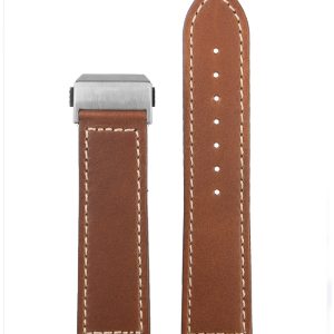 QX fancy goods high-quality Cowhide watch strap 22mm Brown Color YHL09