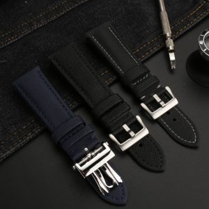 QX fancy goods fashion nylon strap flat end 23mm suitable for 5000 5015 5100 5200 with 3colors YHN01