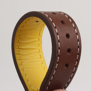 QX fancy goods high-quality soft Cowhide watch strap 20mm with multiple color and stainless-steel pin buckle butterfly buckle YHL12