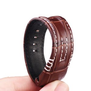 QX fancy goods high-quality Cowhide watch strap 26mm wide with two colors and buckles YHL13