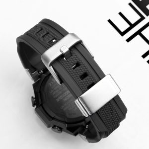 QX fancy goods high-quality Silicone rubber strap for MTG-B2000 black and red with Pin buckle YHR03