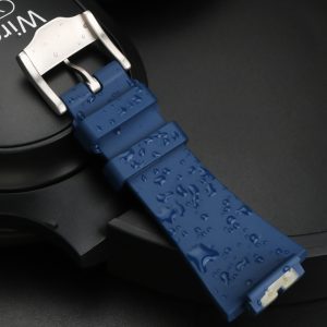 QX fancy goods high-quality Fluororubber strap 16mm with Pin buckle and butterfly buckle GM2100 GA2100 YHR02
