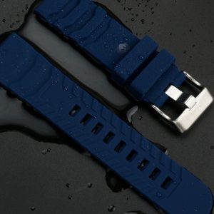 QX fancy goods high-quality Silicone rubber strap 24mm wide 3 colors with 2 color Pin buckle YHR06