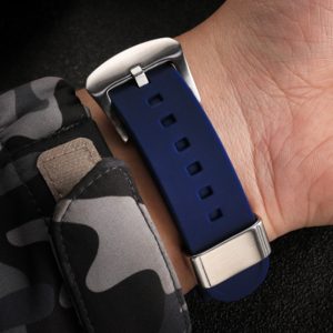 QX fancy goods high-quality extra long Silicone rubber strap 22mm with 3 colors and Pin buckle YHR011