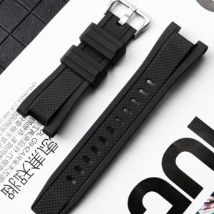 QX fancy goods high-quality soft rubber strap special end 26mm with 4 colors and Pin buckle in 2 colors suitable for MTG-B2000 YHR016