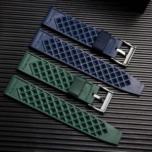 QX fancy goods high-quality Silicone rubber strap 20mm/22mm with 3 colors and Pin buckle YHR010