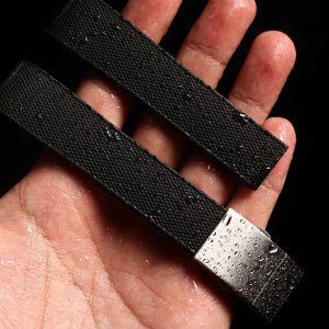 QX fancy goods high-quality soft rubber strap curved and bend end 21mm suitable for L3.781/642/742/782 with 3colors YHR017