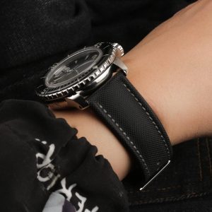 QX fancy goods fashion nylon strap flat end 23mm suitable for 5000 5015 5100 5200 with 3colors YHN01