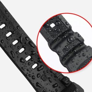 QX fancy goods high-quality soft rubber strap special end 26mm with 4 colors and Pin buckle in 2 colors suitable for MTG-B2000 YHR016