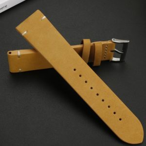 QX fancy goods high-quality Cowhide watch strap 19mm 20mm 22mm with multiple colors and buckles YHL10