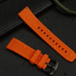 QX fancy goods high-quality soft Silicone rubber strap 20mm/22mm with 4 colors and Pin buckle YHR012