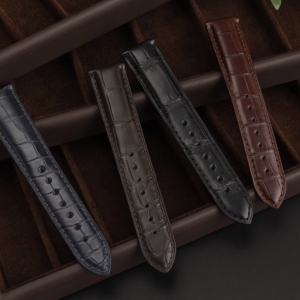QX fancy goods high-quality crocodile leather watch strap with multiple width available YHL01