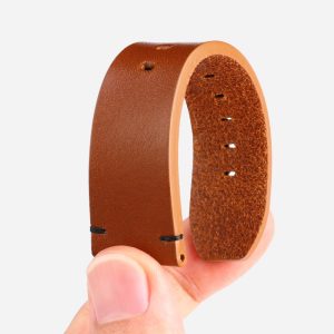 QX fancy goods high-quality Cowhide watch strap 22mm with multiple color and stainless-steel pin buckle YHL08