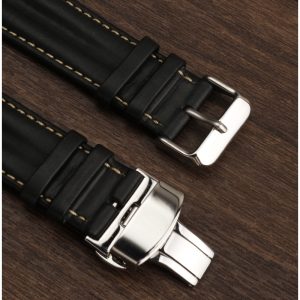 QX fancy goods high-quality 22mm wide Cowhide watch strap with multiple buckle and color YHL06