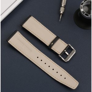 QX fancy goods high-quality 22mm wide Cowhide watch strap with multiple buckle and color YHL06