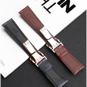 QX fancy goods high-quality crocodile leather watch strap with multiple color and width YHL03